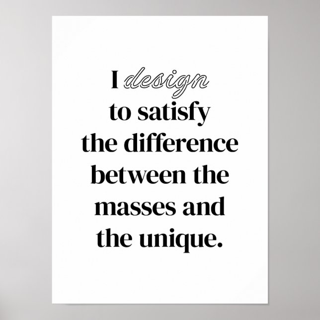 I Design Poster (Vorne)