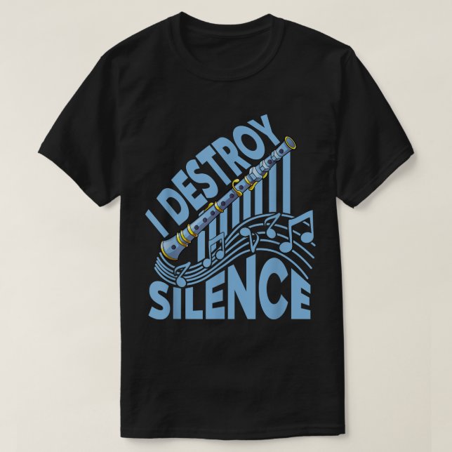 I Destroy Silence - Choir, Marching Band and Clari T-Shirt (Design vorne)