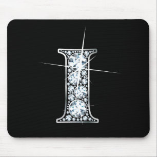"I" Diamond Bling Mousepad