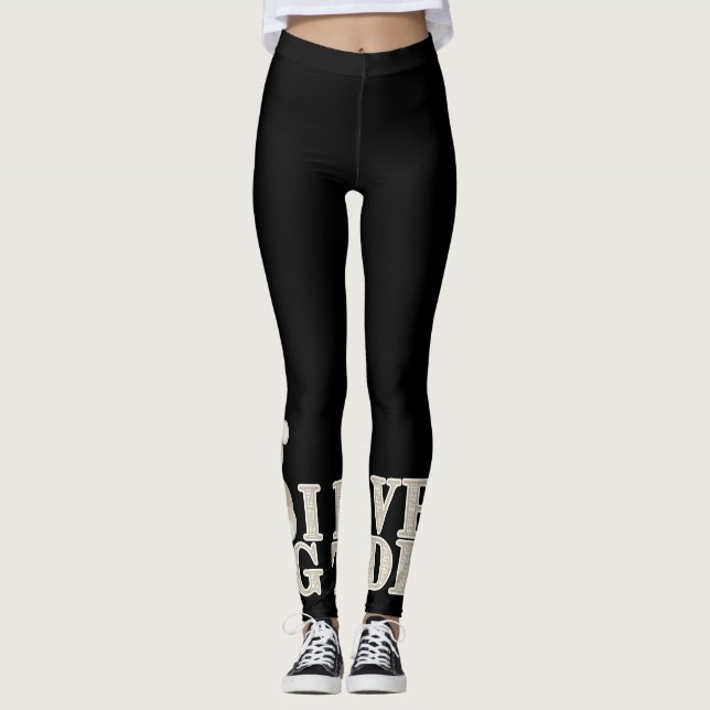 I die Leggings Liebegroßen Teddys (Vorderseite)