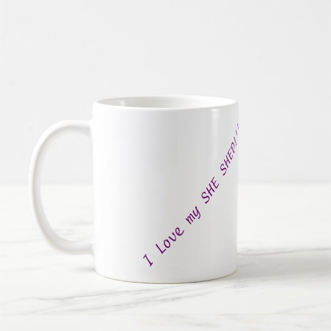 I die meine Liebe VERSCHÜTTETE SIE!!! Tasse (Links)
