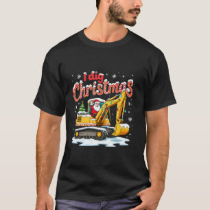 I Dig Christmas Funny Weihnachtsmann Reitstall Kin T-Shirt