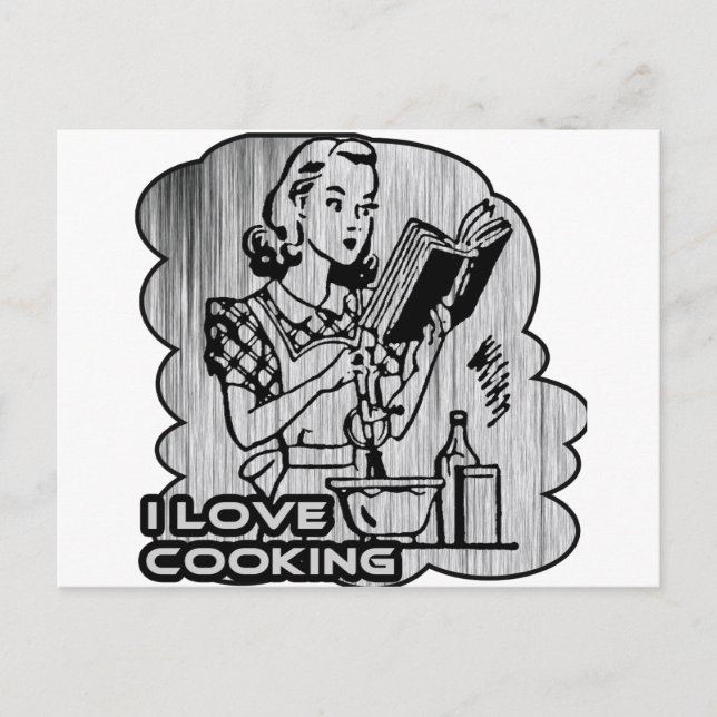 I Dig Cooking Garnish Postkarte (Vorderseite)