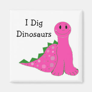 I Dig Dinosaurier Magnet