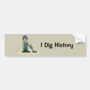 I Dig History Metal Detection Typ Autoaufkleber