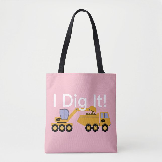 I Dig It Design - Custom All-Over-Print Tote Bag (Vorderseite)