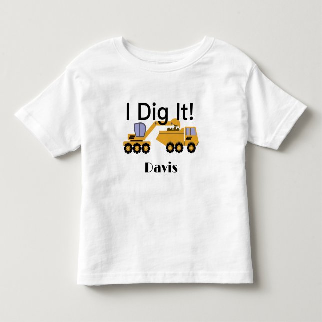 I Dig It Design - Kleinkind Fine Jersey T - Shirt (Vorderseite)