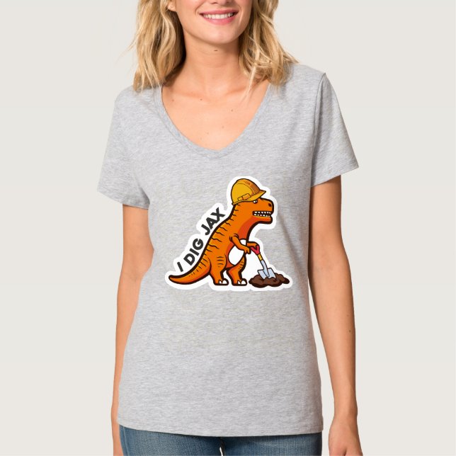 I Dig Jax V Neck Shirt (Vorderseite)