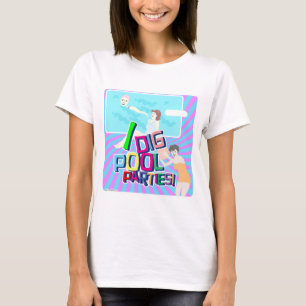 I Dig Pool Party Retro Fun Illustration Art T-Shirt