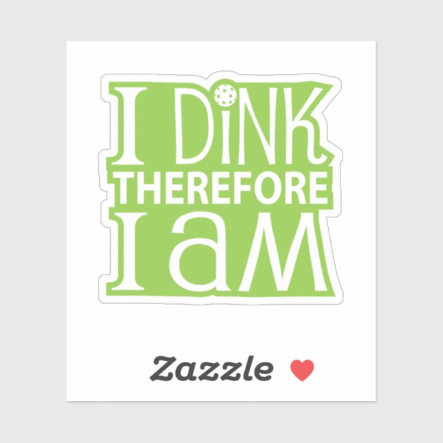 I Dink Aufkleber (Blatt)