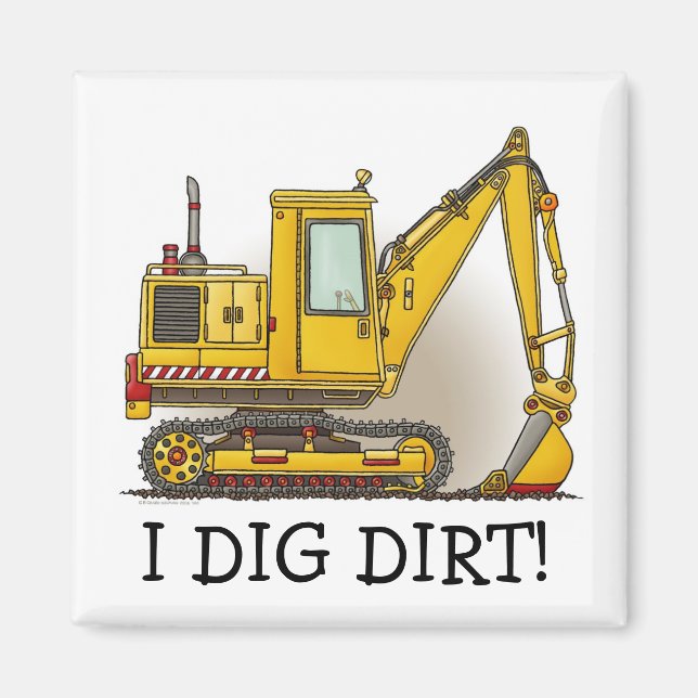 I Dirt Digger Shovel Magnet (Vorne)