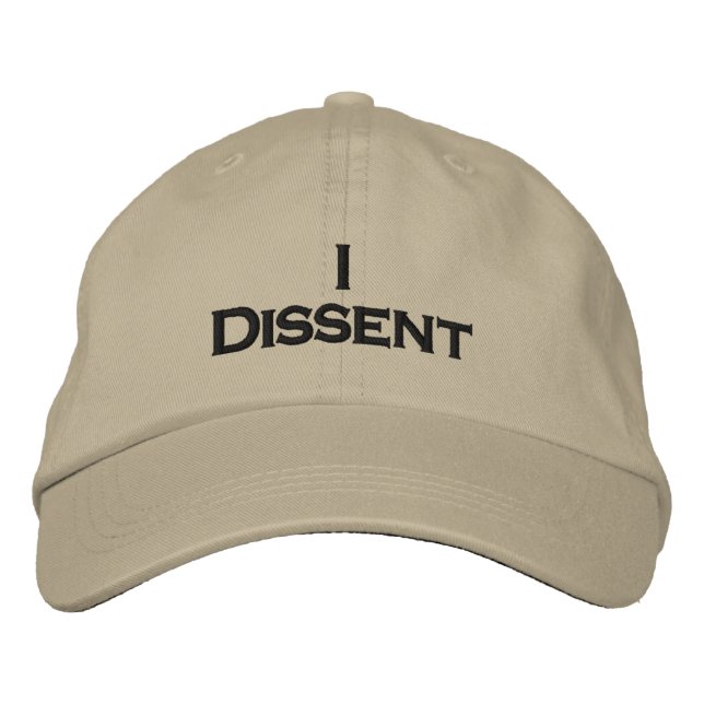I Dissent Bestickte Baseballkappe (Vorderseite)