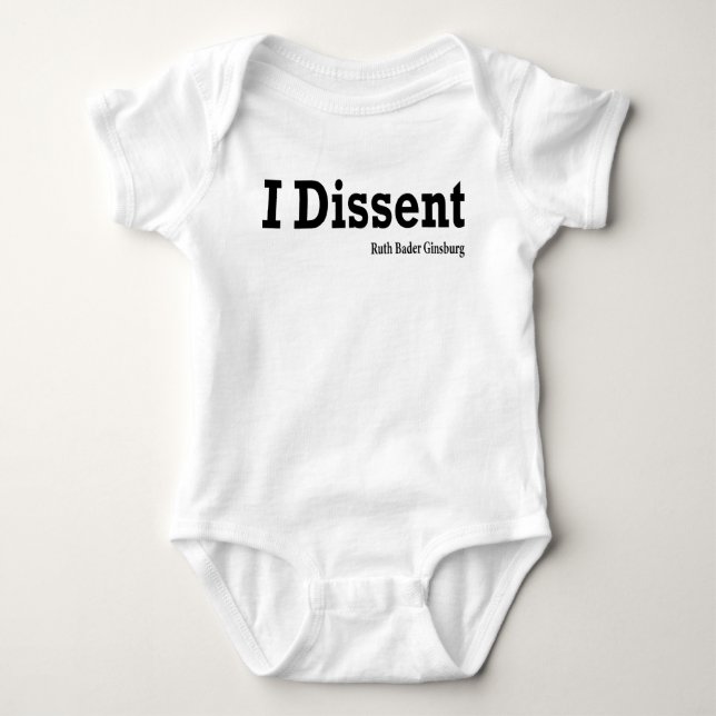 I. Dissent - RBG Baby Strampler (Vorderseite)