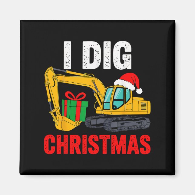 I Diving Christmas Gravator Xmas Pjs Kleinkind Boy Magnet (Vorne)