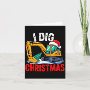 I Diving Weihnachtsgrabbau Xmas Toddle Karte