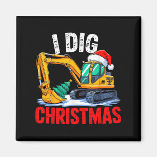 I Diving Weihnachtsgrabbau Xmas Toddle Magnet