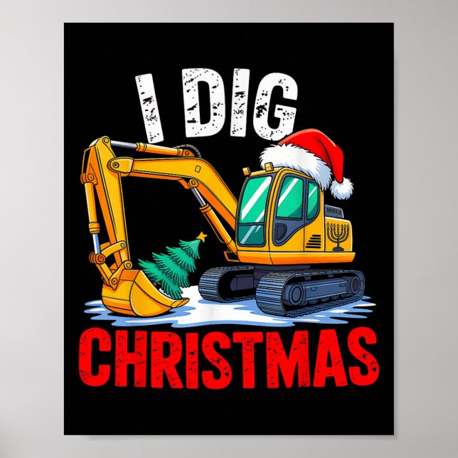 I Diving Weihnachtsgrabbau Xmas Toddle Poster (Vorne)