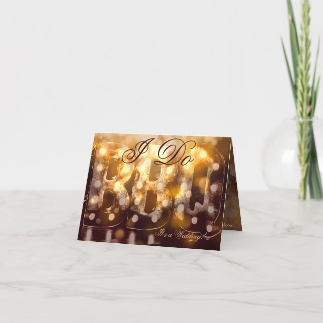 I DO Barbecue Wedding Einladung (Vorderseite)