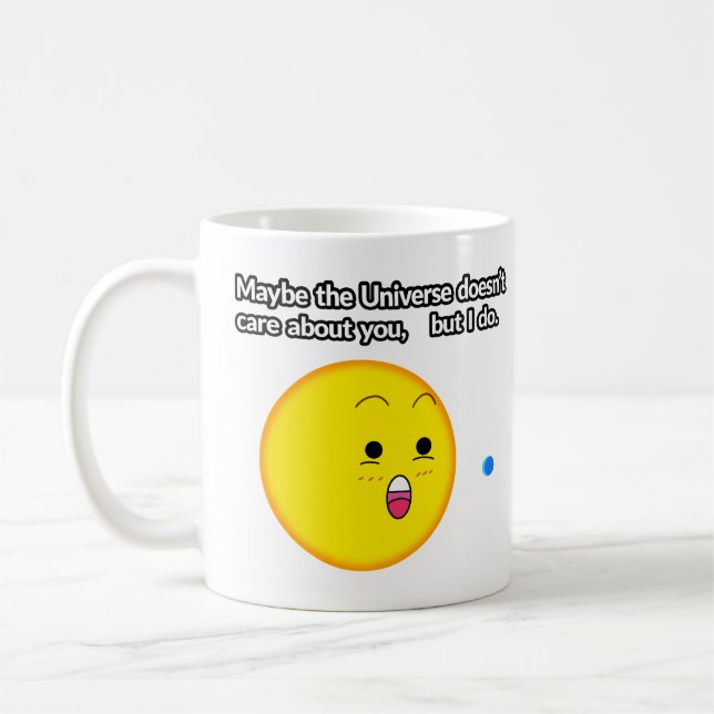 I do care about you. Mug. Kaffeetasse (Links)