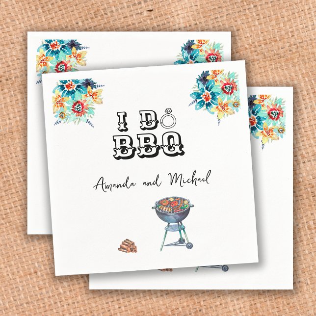 I Do GRILLEN Floral Engagement Party Paare Dusche Serviette (Von Creator hochgeladen)