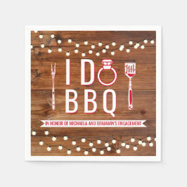 I Do GRILLEN Rustic Engagement Party Paare Dusche Serviette