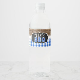 I Do GRILLEN Water Bottle Label - Blau Wasserflaschenetikett