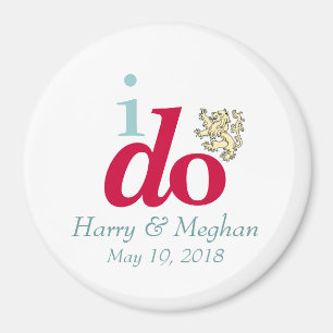 I DO Harry & Meghan Royal Wedding Magnet