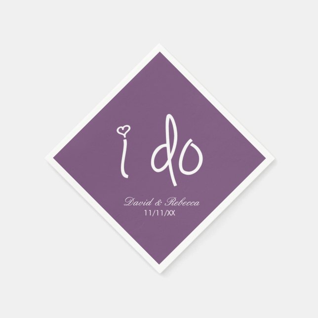 i do - Lavendelfeld Serviette (Ecke)