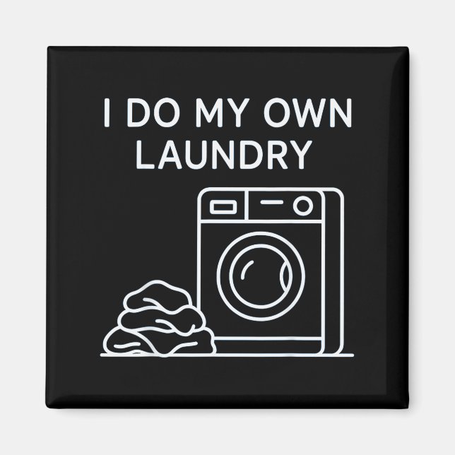 I Do My Own Laundry Minimal This Year Achievements Magnet (Vorne)