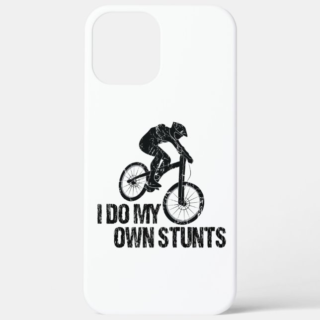 I Do My Own Stunts Downhill Biking Funny Case-Mate iPhone Hülle (Rückseite)