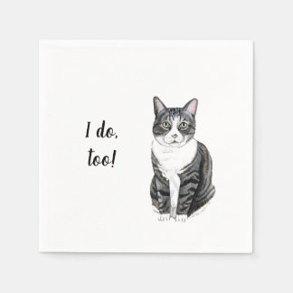 I Do too (Cat) Cocktail Napkins Serviette