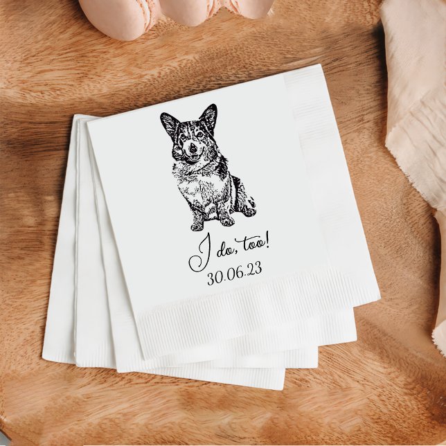 I Dog to Dog Custom Cocktail Napkin Pet Napkin Serviette (Von Creator hochgeladen)