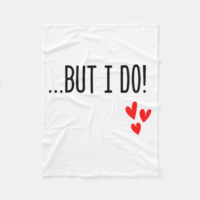 I Don't Do Matching Hearts Valentines Day Couples  Fleecedecke (Vorderseite)