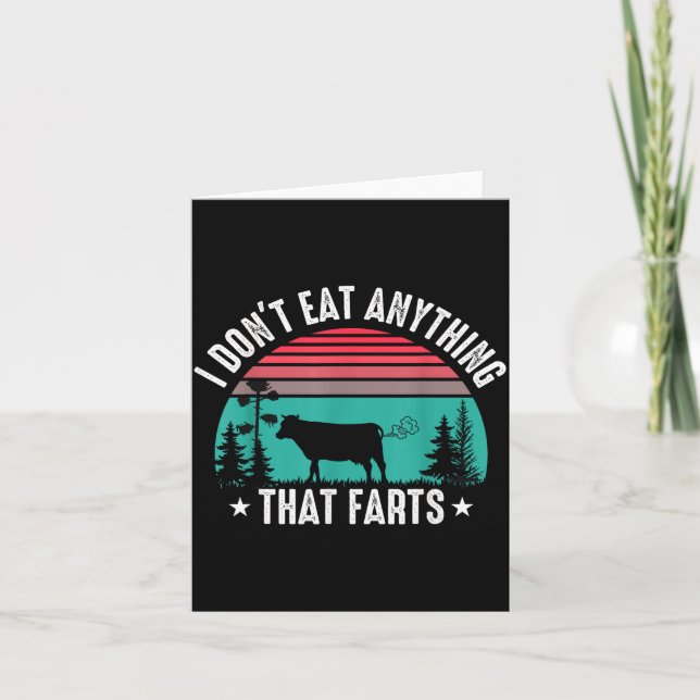 I Don't Eat Anything That Farts  Karte (Vorderseite)