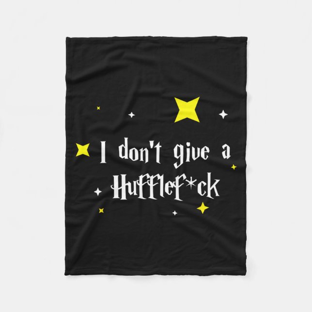 I Don't Give A Hufflefor  Fleecedecke (Vorderseite)