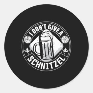 I Dont Give a Schnitzel Bavaria German Ber Tasse T Runder Aufkleber