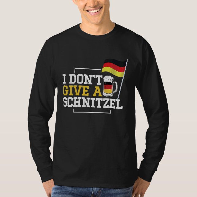 i dont give a schnitzel funny germans in the usa T-Shirt (Vorderseite)