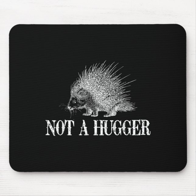 I Don't Hug Apparel Funny Introvert Rcune Tee - Un Mousepad (Vorne)