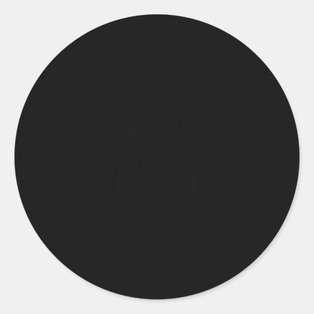 I Don't Hug Tee Shirt  Runder Aufkleber (Vorderseite)