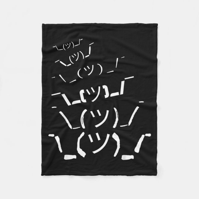 I Don't Know Idk  Fleecedecke (Vorderseite)