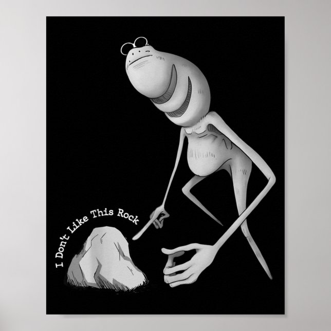 I Don't Like This Rock Funny Marcus The Worm Meme  Poster (Vorne)