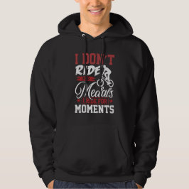 I Don't Ride White Cycling Hoodie