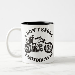 I Don't Snore I Motorrad ##USAPatriotGraphics Zweifarbige Tasse