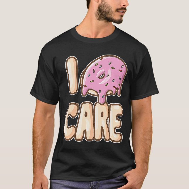 I Donut Care IDC Feinschmecker Doughnut T-Shirt (Vorderseite)