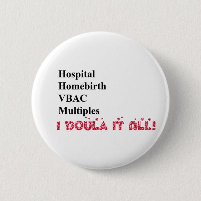 I Doula es! Button (Vorderseite)