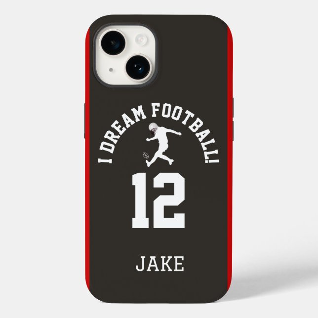 I Dream Football I Sports Team Jersey Inspiriert Case-Mate iPhone Hülle (Rückseite)