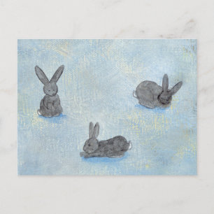 I Dream of Rabbits Spaß einzigartig moderne Kunst  Postkarte