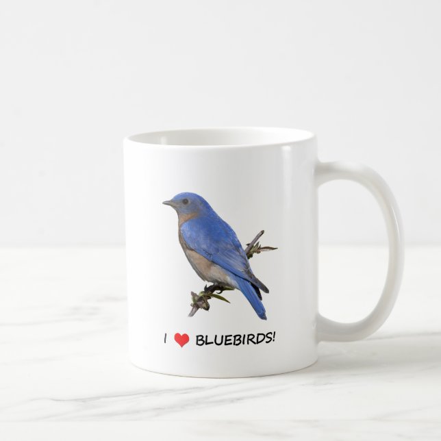I Drosseln der Liebe-(Herz) Kaffeetasse (Rechts)