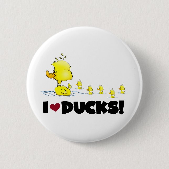 I duckt Liebe T-Shirts und Geschenke Button (Vorderseite)
