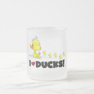 I duckt Liebe T-Shirts und Geschenke Mattglastasse